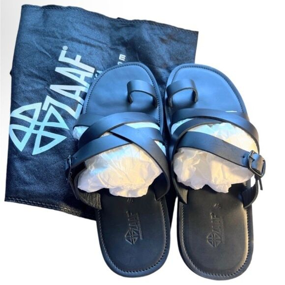 Men’s Zaaf KENYA COLLECTION MADE IN AFRICA LEATHER SANDAL. Size 46. main image 8